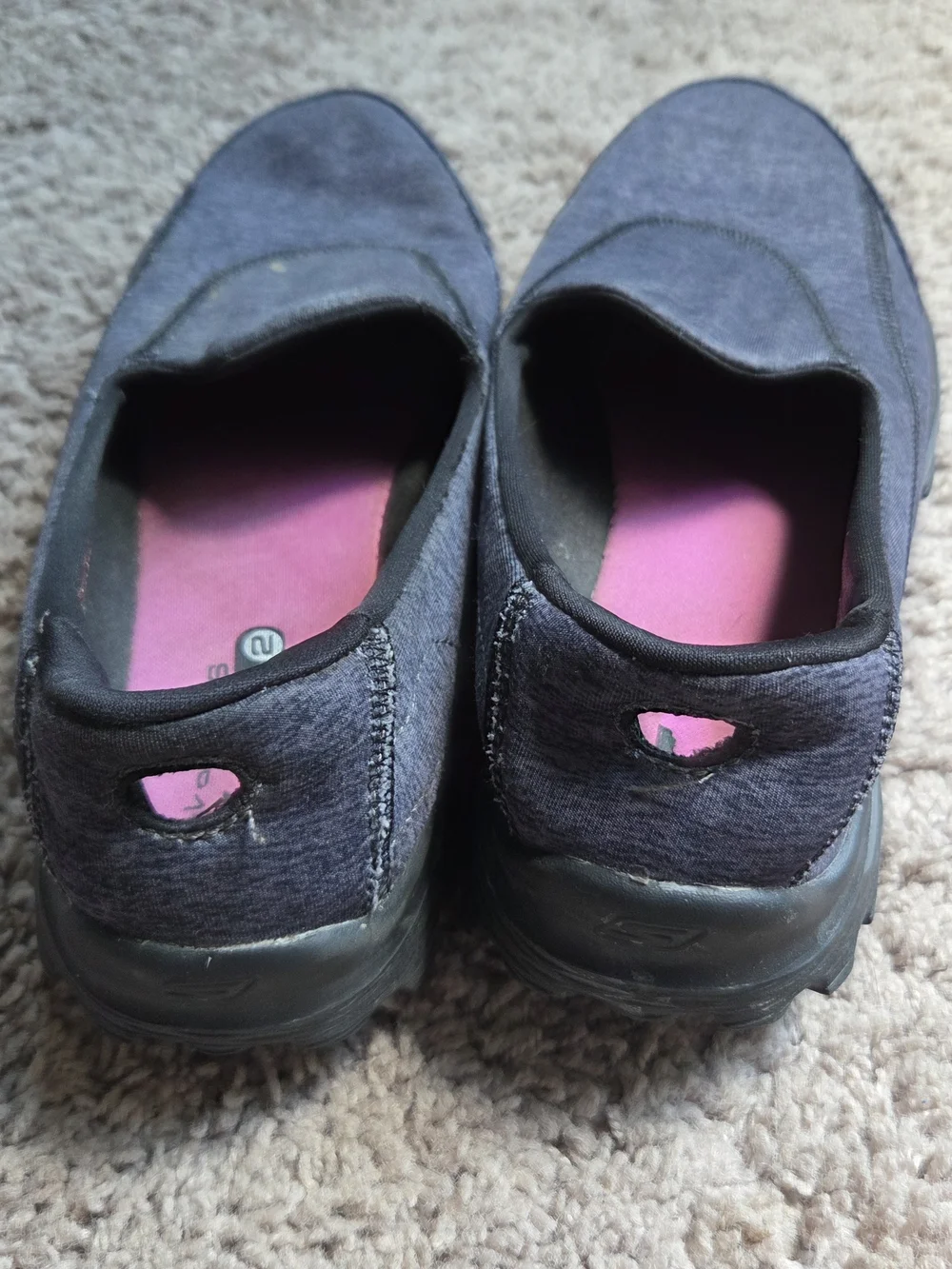 Sketchers Go Walk 2 Slip-On Comfort Women's Shoes Blue Gray Size 8